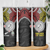 Aotearoa and Niue Mo Te Tiriti Skinny Tumbler New Zealand Honour The Treaty Ake!Ake!Ake! LT9 - Polynesian Pride