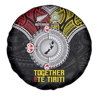 Aotearoa and Niue Mo Te Tiriti Spare Tire Cover New Zealand Honour The Treaty Ake!Ake!Ake! LT9 - Polynesian Pride