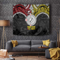 Aotearoa and Niue Mo Te Tiriti Tapestry New Zealand Honour The Treaty Ake!Ake!Ake! LT9 Gold - Polynesian Pride