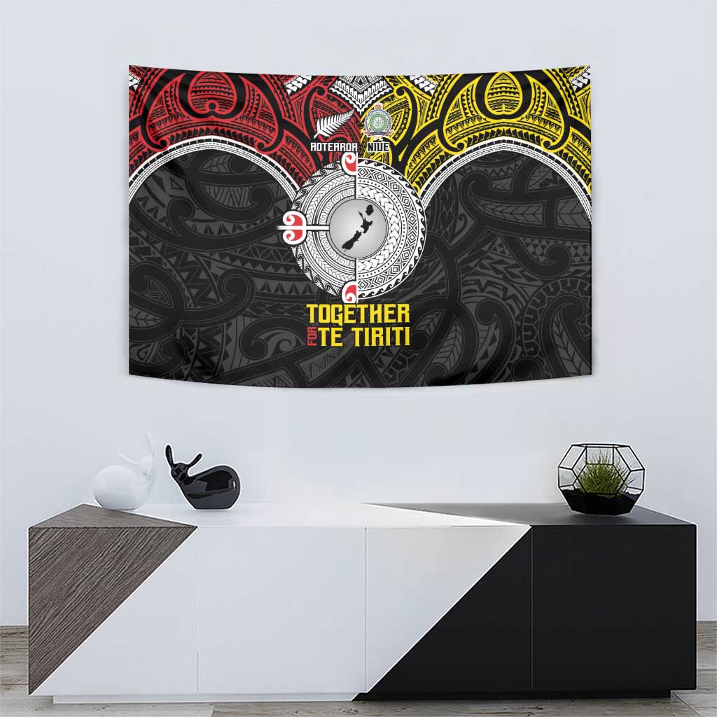 Aotearoa and Niue Mo Te Tiriti Tapestry New Zealand Honour The Treaty Ake!Ake!Ake! LT9 - Polynesian Pride