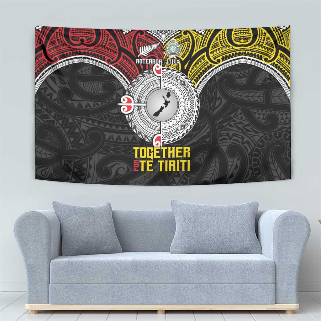 Aotearoa and Niue Mo Te Tiriti Tapestry New Zealand Honour The Treaty Ake!Ake!Ake! LT9 - Polynesian Pride