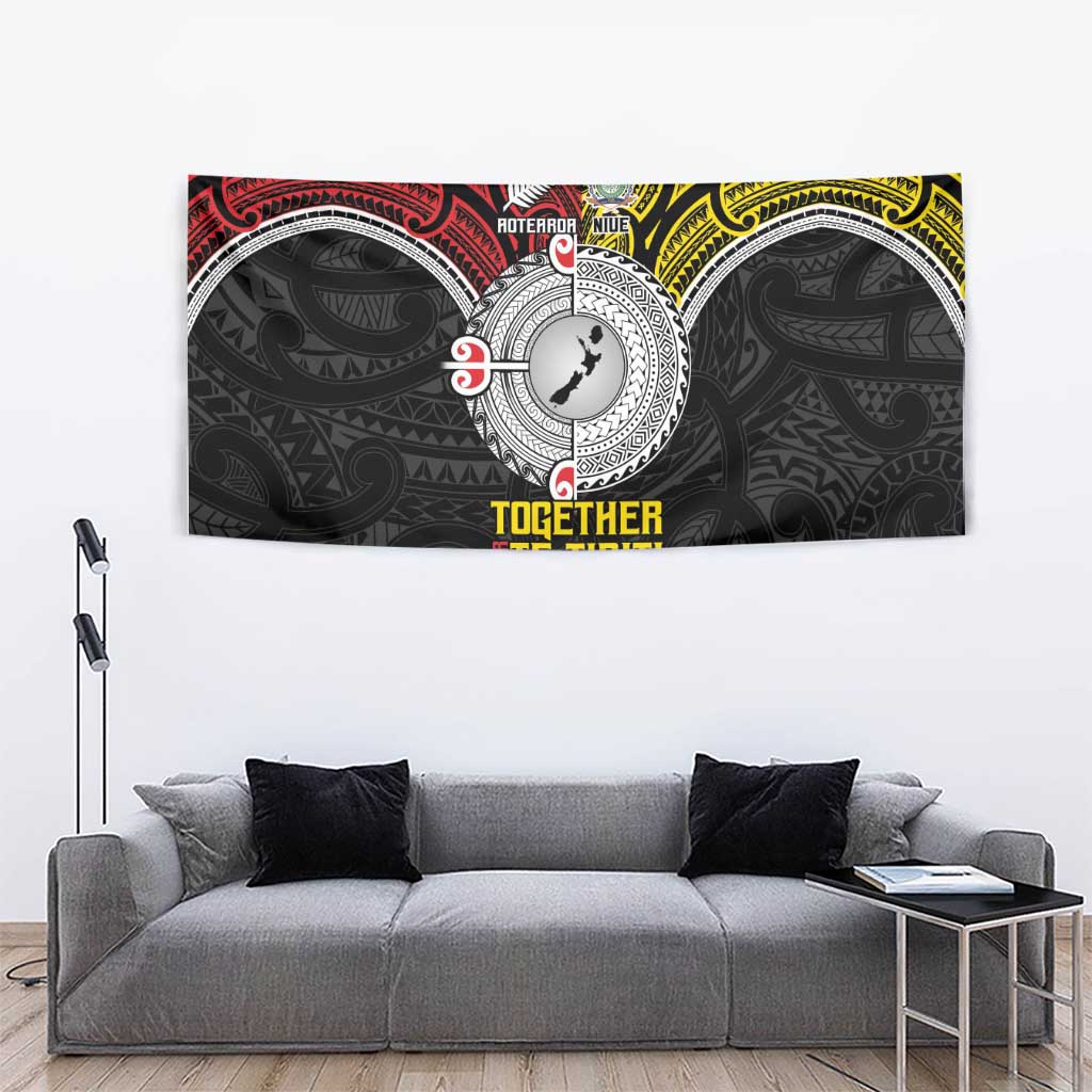 Aotearoa and Niue Mo Te Tiriti Tapestry New Zealand Honour The Treaty Ake!Ake!Ake! LT9 - Polynesian Pride