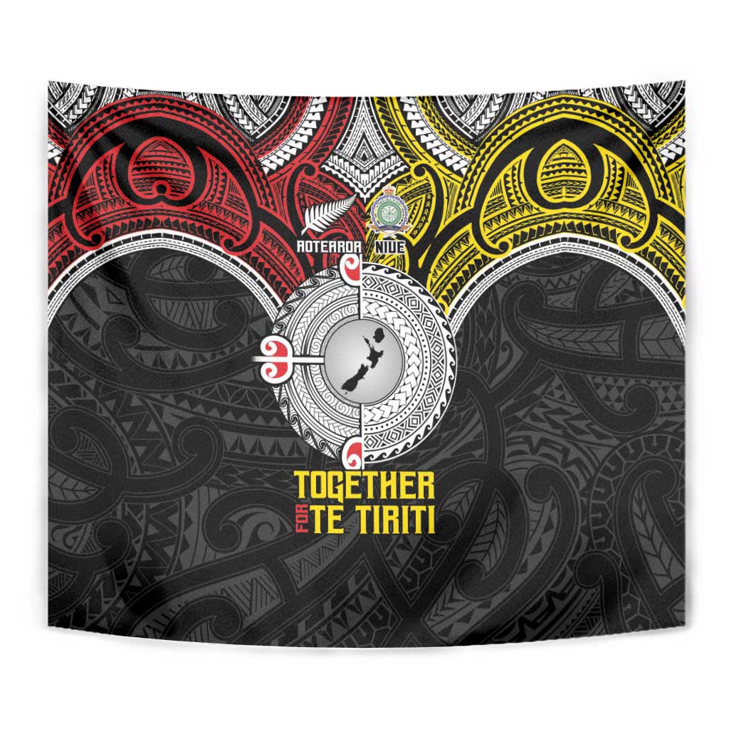 Aotearoa and Niue Mo Te Tiriti Tapestry New Zealand Honour The Treaty Ake!Ake!Ake! LT9 - Polynesian Pride