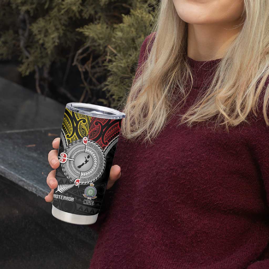 Aotearoa and Niue Mo Te Tiriti Tumbler Cup New Zealand Honour The Treaty Ake!Ake!Ake! LT9 - Polynesian Pride