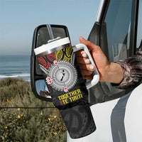 Aotearoa and Niue Mo Te Tiriti Tumbler With Handle New Zealand Honour The Treaty Ake!Ake!Ake! LT9 - Polynesian Pride