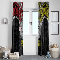 Aotearoa and Niue Mo Te Tiriti Window Curtain New Zealand Honour The Treaty Ake!Ake!Ake! LT9 - Polynesian Pride