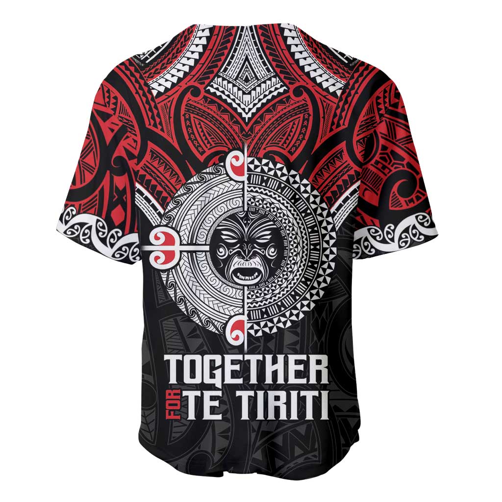 Aotearoa and Tonga Mo Te Tiriti Baseball Jersey New Zealand Honour The Treaty Ake!Ake!Ake! LT9 - Polynesian Pride