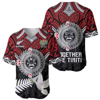 Aotearoa and Tonga Mo Te Tiriti Baseball Jersey New Zealand Honour The Treaty Ake!Ake!Ake! LT9 - Polynesian Pride