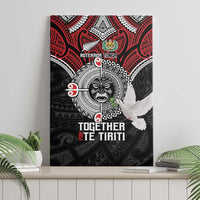 Aotearoa and Tonga Mo Te Tiriti Canvas Wall Art New Zealand Honour The Treaty Ake!Ake!Ake! LT9 - Polynesian Pride