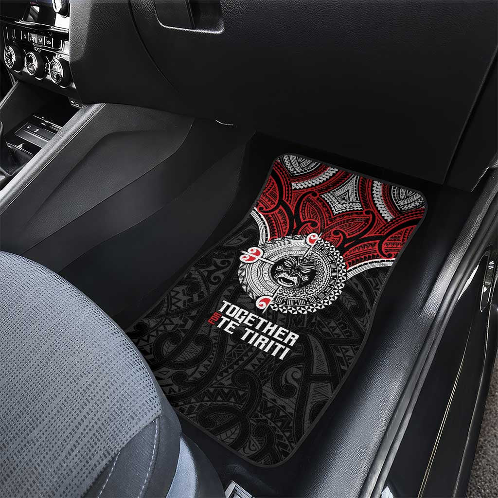 Aotearoa and Tonga Mo Te Tiriti Car Mats New Zealand Honour The Treaty Ake!Ake!Ake! LT9 - Polynesian Pride