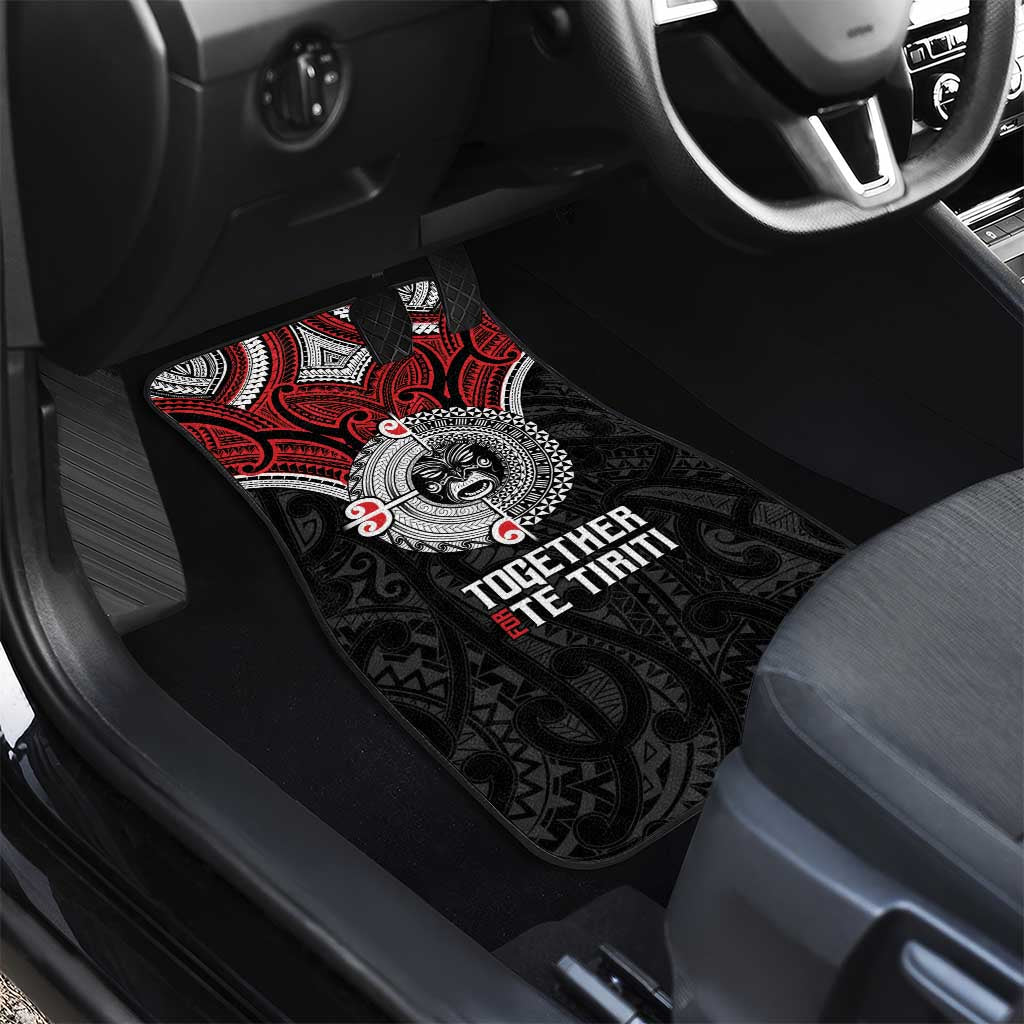 Aotearoa and Tonga Mo Te Tiriti Car Mats New Zealand Honour The Treaty Ake!Ake!Ake! LT9 - Polynesian Pride