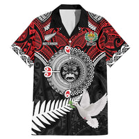 Aotearoa and Tonga Mo Te Tiriti Family Matching Mermaid Dress and Hawaiian Shirt New Zealand Honour The Treaty Ake!Ake!Ake! LT9 Dad's Shirt - Short Sleeve Red - Polynesian Pride