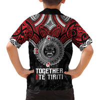 Aotearoa and Tonga Mo Te Tiriti Family Matching Off Shoulder Maxi Dress and Hawaiian Shirt New Zealand Honour The Treaty Ake!Ake!Ake! LT9 - Polynesian Pride
