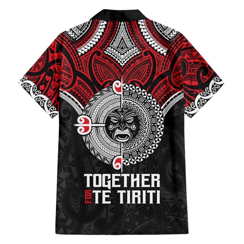 Aotearoa and Tonga Mo Te Tiriti Family Matching Off Shoulder Maxi Dress and Hawaiian Shirt New Zealand Honour The Treaty Ake!Ake!Ake! LT9 - Polynesian Pride