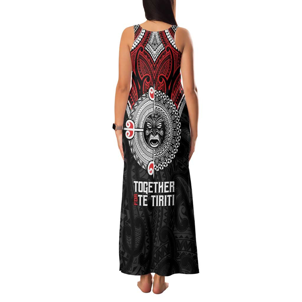Aotearoa and Tonga Mo Te Tiriti Family Matching Tank Maxi Dress and Hawaiian Shirt New Zealand Honour The Treaty Ake!Ake!Ake! LT9 - Polynesian Pride