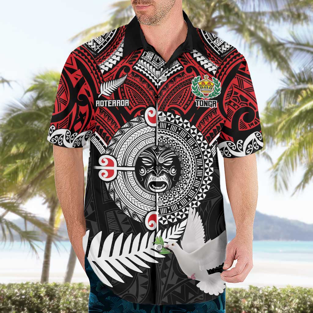 Aotearoa and Tonga Mo Te Tiriti Hawaiian Shirt New Zealand Honour The Treaty Ake!Ake!Ake! LT9 - Polynesian Pride