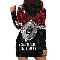 Aotearoa and Tonga Mo Te Tiriti Hoodie Dress New Zealand Honour The Treaty Ake!Ake!Ake! LT9 - Polynesian Pride