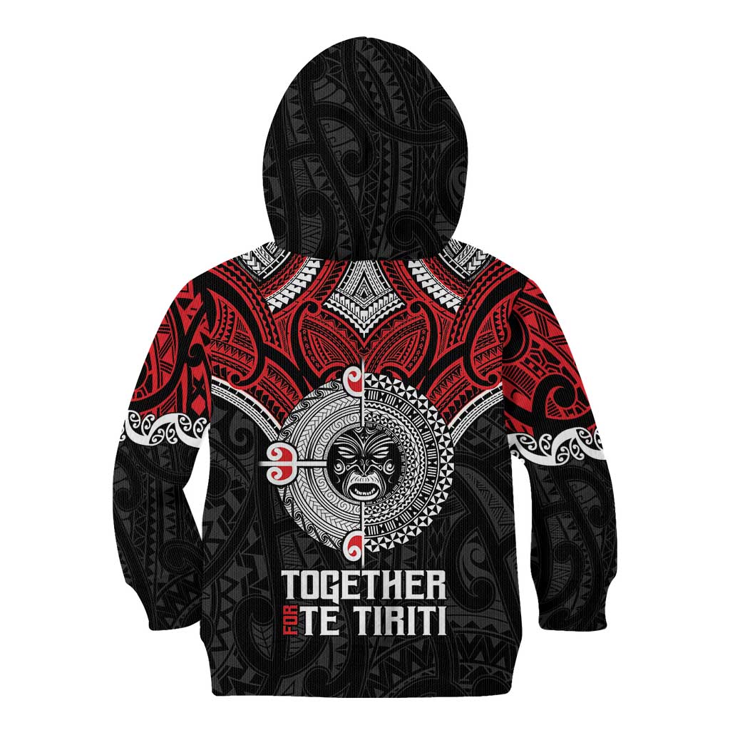 Aotearoa and Tonga Mo Te Tiriti Kid Hoodie New Zealand Honour The Treaty Ake!Ake!Ake! LT9 - Polynesian Pride
