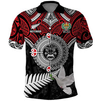 Aotearoa and Tonga Mo Te Tiriti Polo Shirt New Zealand Honour The Treaty Ake!Ake!Ake! LT9 Red - Polynesian Pride
