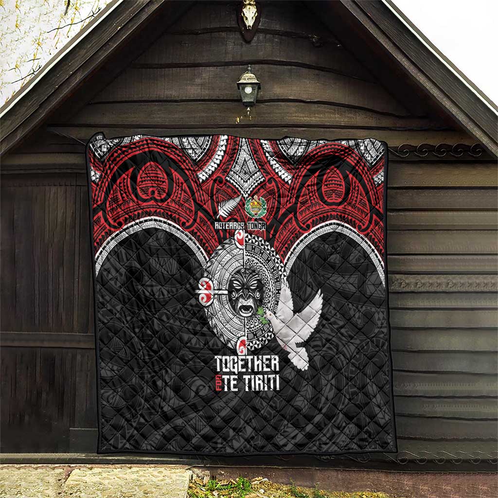 Aotearoa and Tonga Mo Te Tiriti Quilt New Zealand Honour The Treaty Ake!Ake!Ake! LT9 - Polynesian Pride