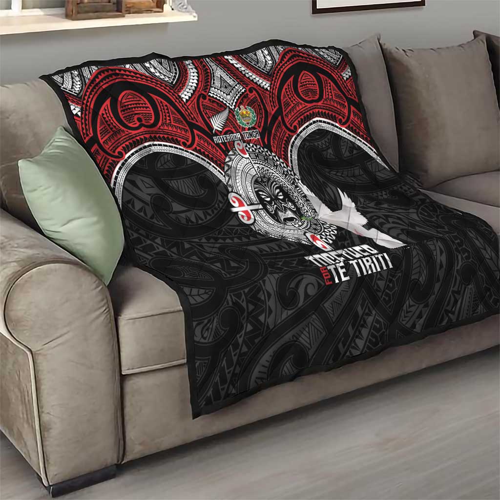 Aotearoa and Tonga Mo Te Tiriti Quilt New Zealand Honour The Treaty Ake!Ake!Ake! LT9 - Polynesian Pride
