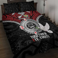 Aotearoa and Tonga Mo Te Tiriti Quilt Bed Set New Zealand Honour The Treaty Ake!Ake!Ake! LT9 Red - Polynesian Pride