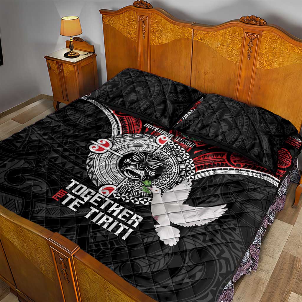 Aotearoa and Tonga Mo Te Tiriti Quilt Bed Set New Zealand Honour The Treaty Ake!Ake!Ake! LT9 - Polynesian Pride