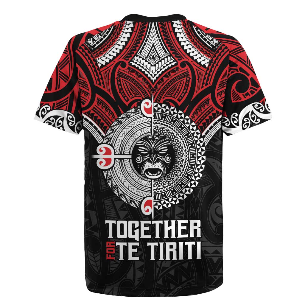 Aotearoa and Tonga Mo Te Tiriti Rugby Jersey New Zealand Honour The Treaty Ake!Ake!Ake! LT9 - Polynesian Pride