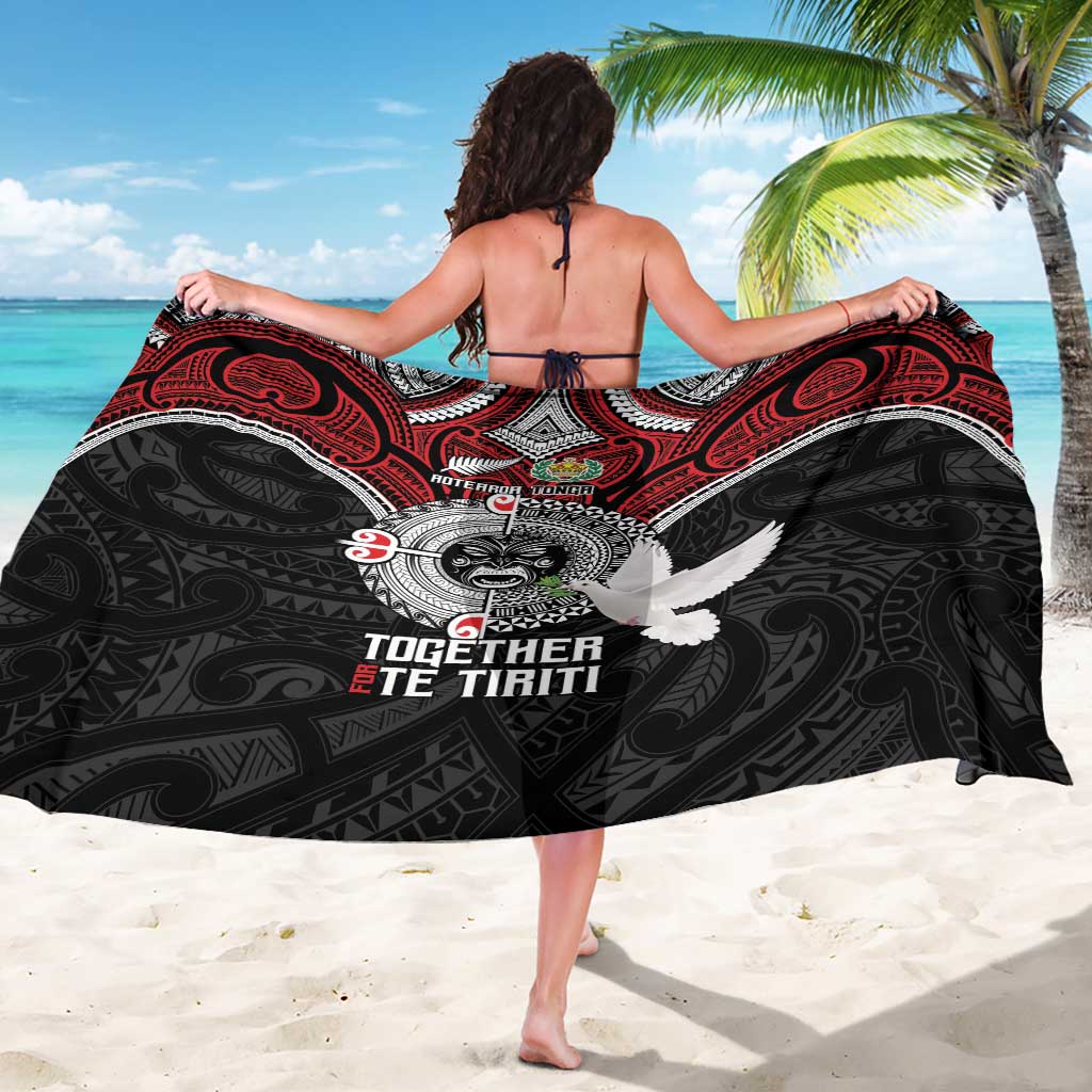 Aotearoa and Tonga Mo Te Tiriti Sarong New Zealand Honour The Treaty Ake!Ake!Ake! LT9 - Polynesian Pride