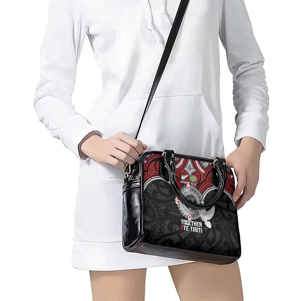 Aotearoa and Tonga Mo Te Tiriti Shoulder Handbag New Zealand Honour The Treaty Ake!Ake!Ake! LT9 - Polynesian Pride