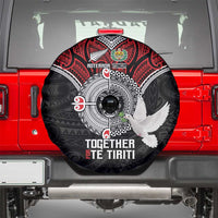 Aotearoa and Tonga Mo Te Tiriti Spare Tire Cover New Zealand Honour The Treaty Ake!Ake!Ake! LT9 - Polynesian Pride