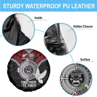 Aotearoa and Tonga Mo Te Tiriti Spare Tire Cover New Zealand Honour The Treaty Ake!Ake!Ake! LT9 - Polynesian Pride