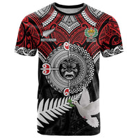 Aotearoa and Tonga Mo Te Tiriti T Shirt New Zealand Honour The Treaty Ake!Ake!Ake! LT9 Red - Polynesian Pride