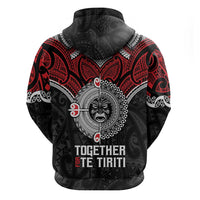 Aotearoa and Tonga Mo Te Tiriti Zip Hoodie New Zealand Honour The Treaty Ake!Ake!Ake! LT9 - Polynesian Pride