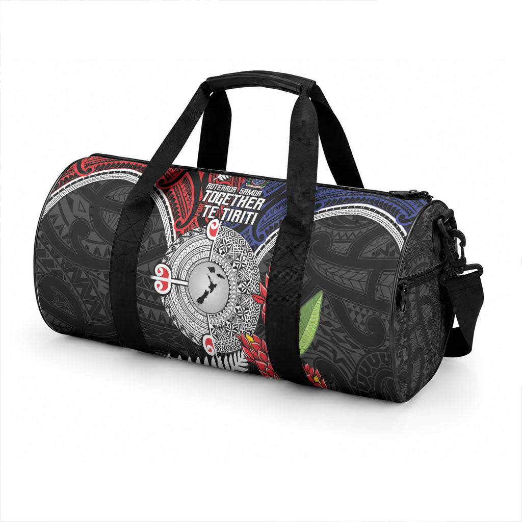 Aotearoa and Samoa Mo Te Tiriti Duffle Bag Tangata Moana Stand with Tangata Whenua LT9 - Polynesian Pride