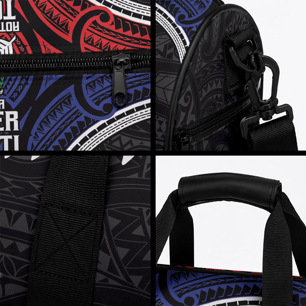 Aotearoa and Samoa Mo Te Tiriti Duffle Bag Tangata Moana Stand with Tangata Whenua LT9 - Polynesian Pride