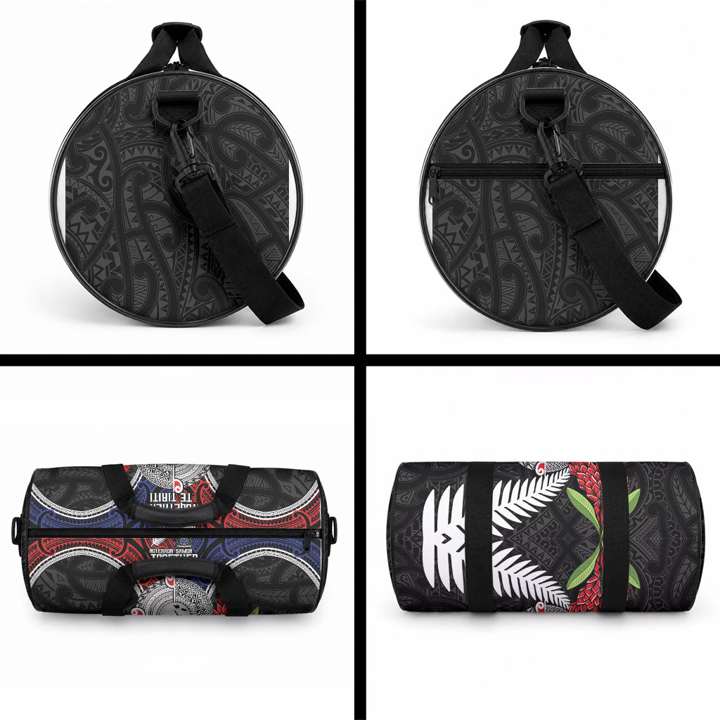 Aotearoa and Samoa Mo Te Tiriti Duffle Bag Tangata Moana Stand with Tangata Whenua LT9 - Polynesian Pride