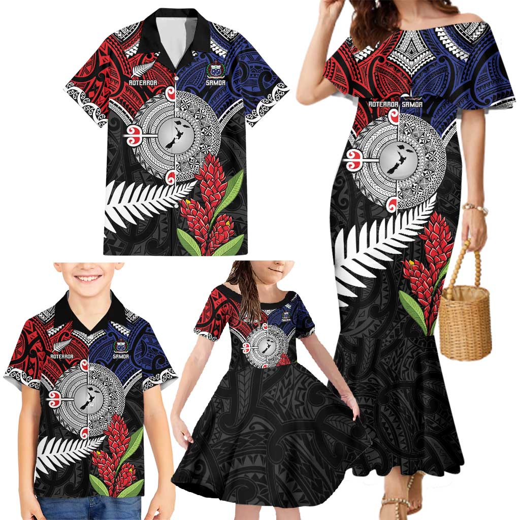 Aotearoa and Samoa Mo Te Tiriti Family Matching Mermaid Dress and Hawaiian Shirt Tangata Moana Stand with Tangata Whenua LT9 - Polynesian Pride