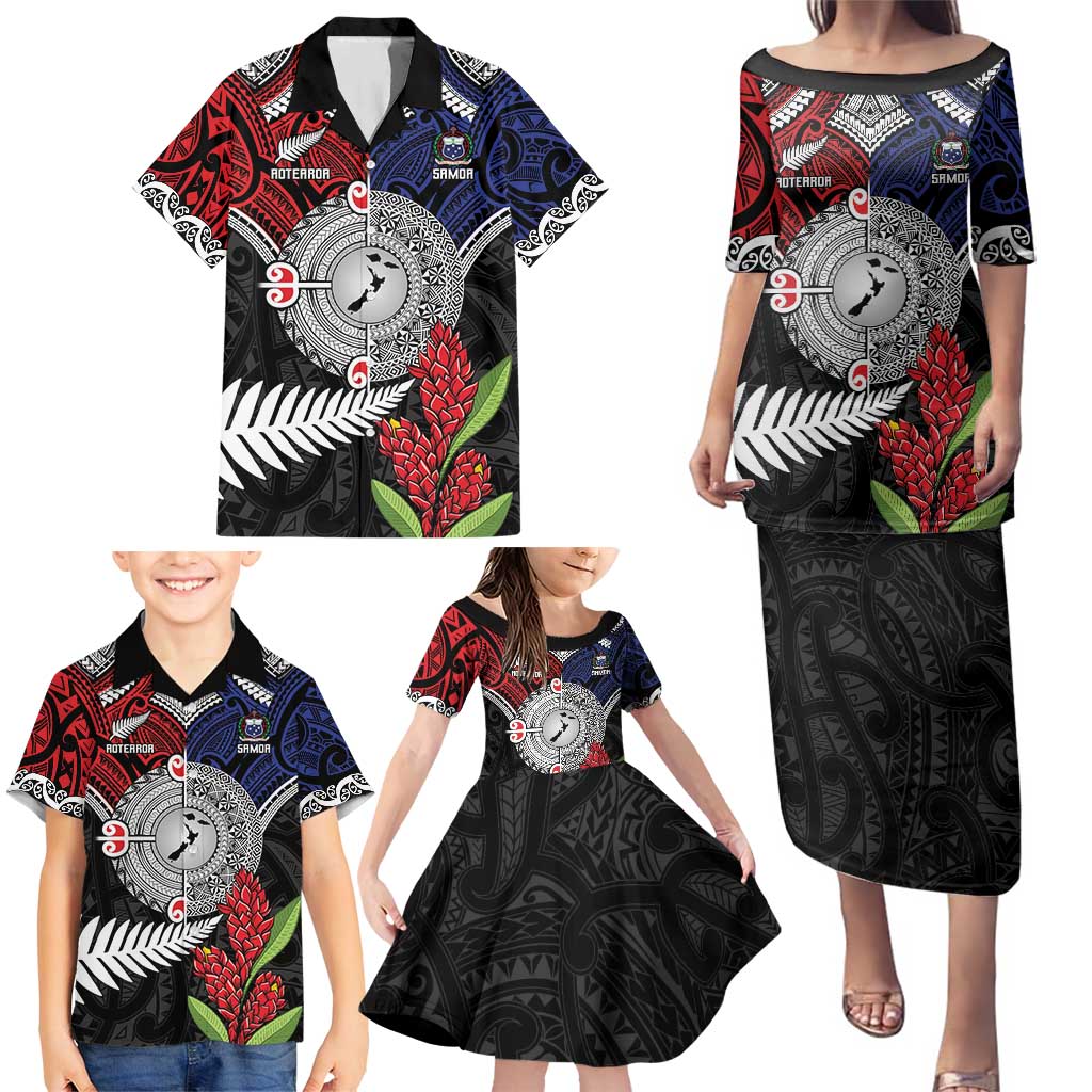 Aotearoa and Samoa Mo Te Tiriti Family Matching Puletasi and Hawaiian Shirt Tangata Moana Stand with Tangata Whenua LT9 - Polynesian Pride