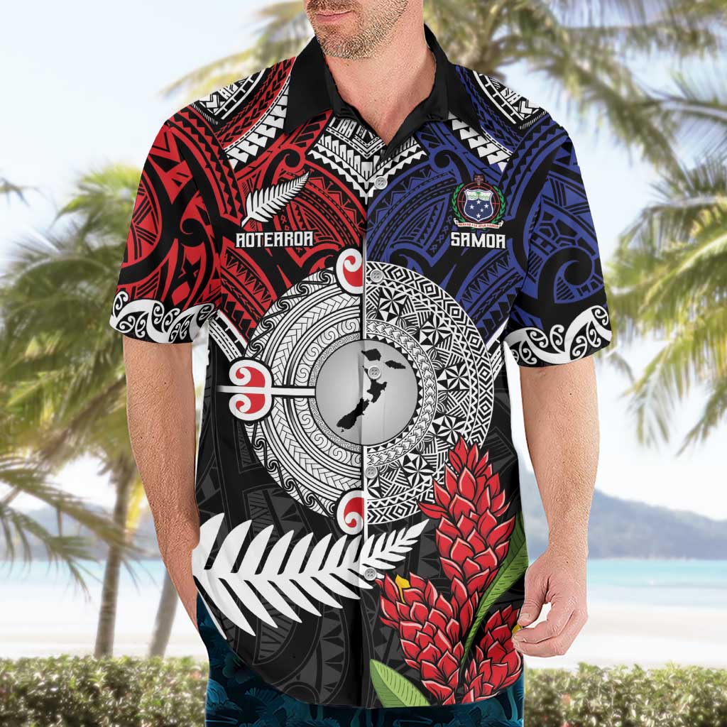 Aotearoa and Samoa Mo Te Tiriti Hawaiian Shirt Tangata Moana Stand with Tangata Whenua LT9 - Polynesian Pride