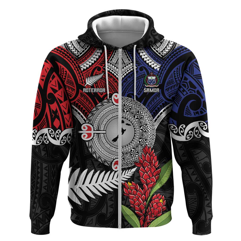 Aotearoa and Samoa Mo Te Tiriti Hoodie Tangata Moana Stand with Tangata Whenua