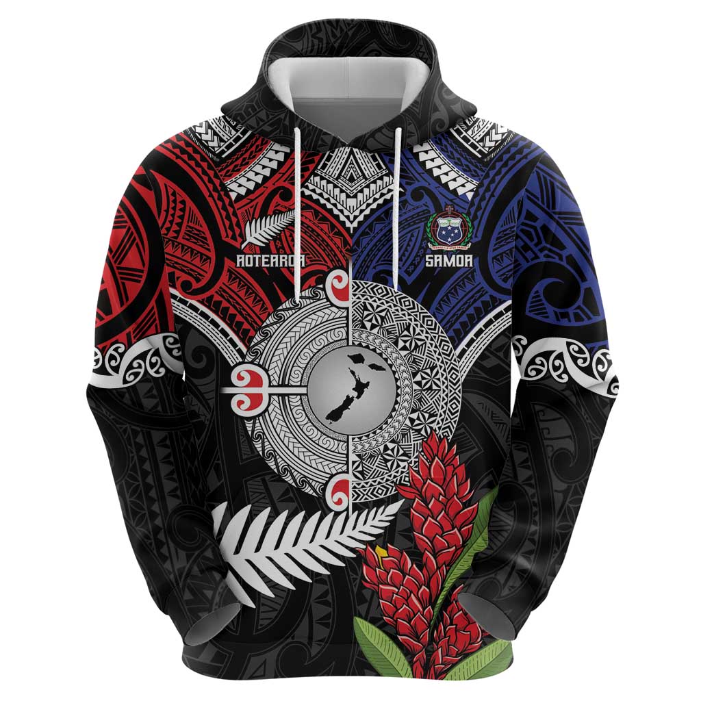 Aotearoa and Samoa Mo Te Tiriti Hoodie Tangata Moana Stand with Tangata Whenua