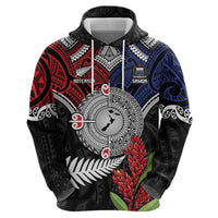 Aotearoa and Samoa Mo Te Tiriti Hoodie Tangata Moana Stand with Tangata Whenua