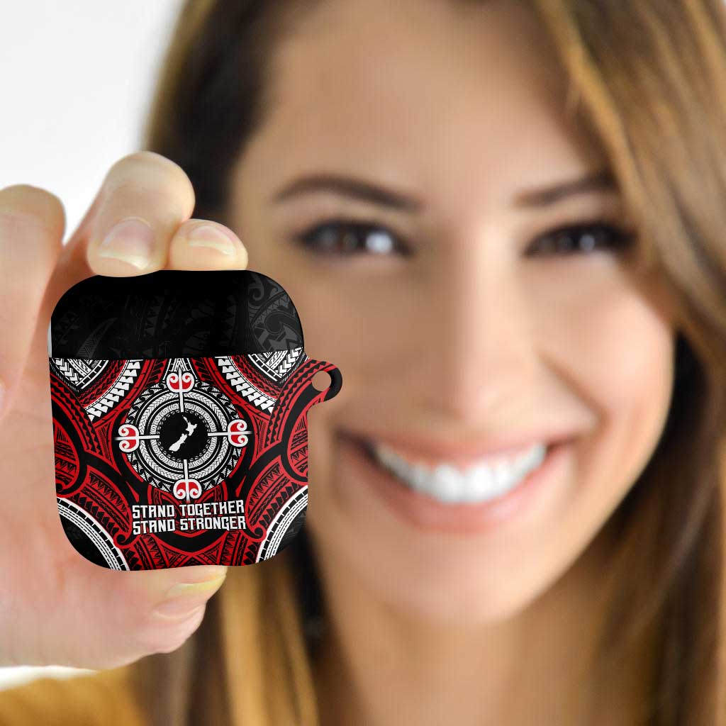 Aotearoa Proud To Be Maori AirPods Case New Zealand Fight Together LT9 Black - Polynesian Pride