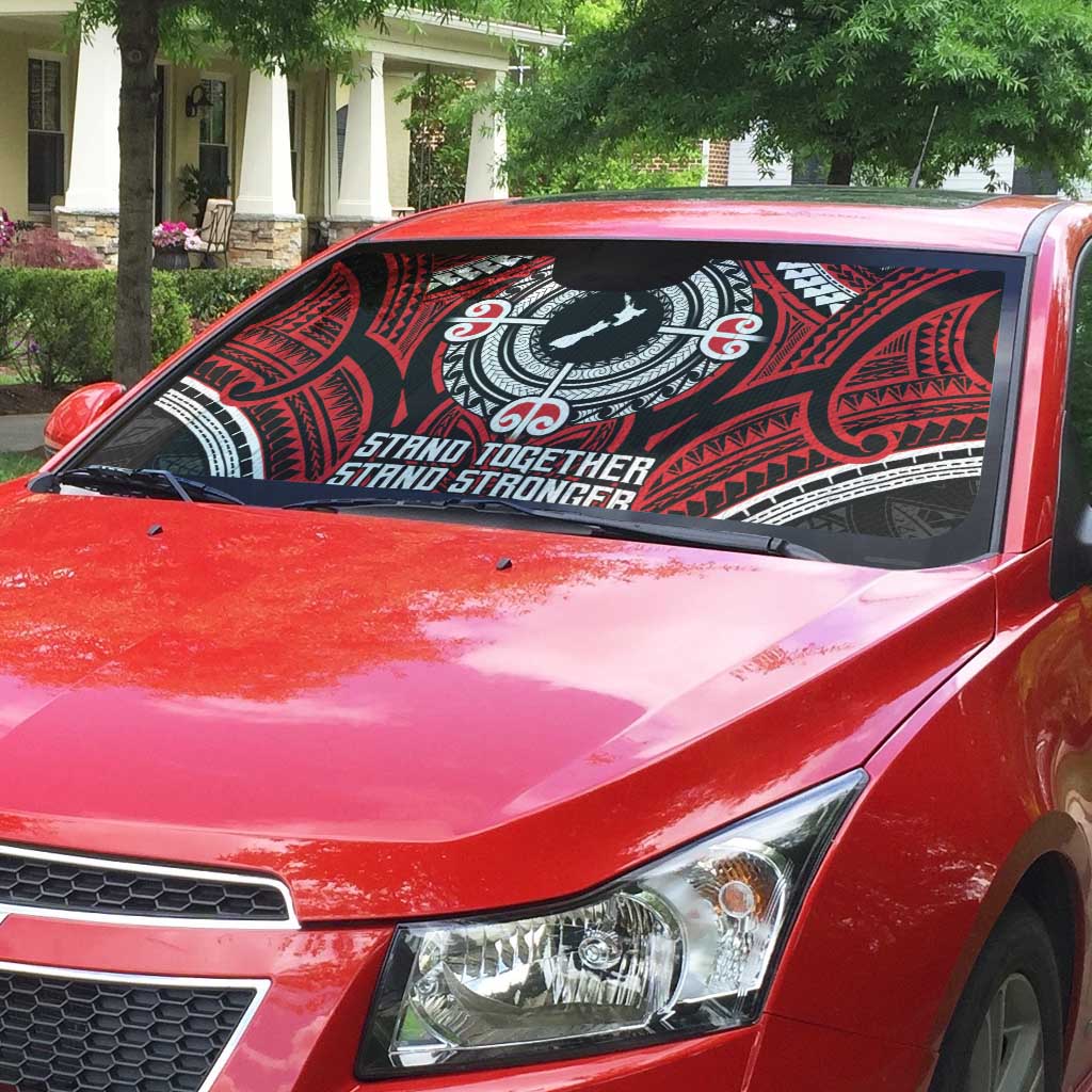 Aotearoa Proud To Be Maori Auto Sun Shade New Zealand Fight Together LT9 - Polynesian Pride