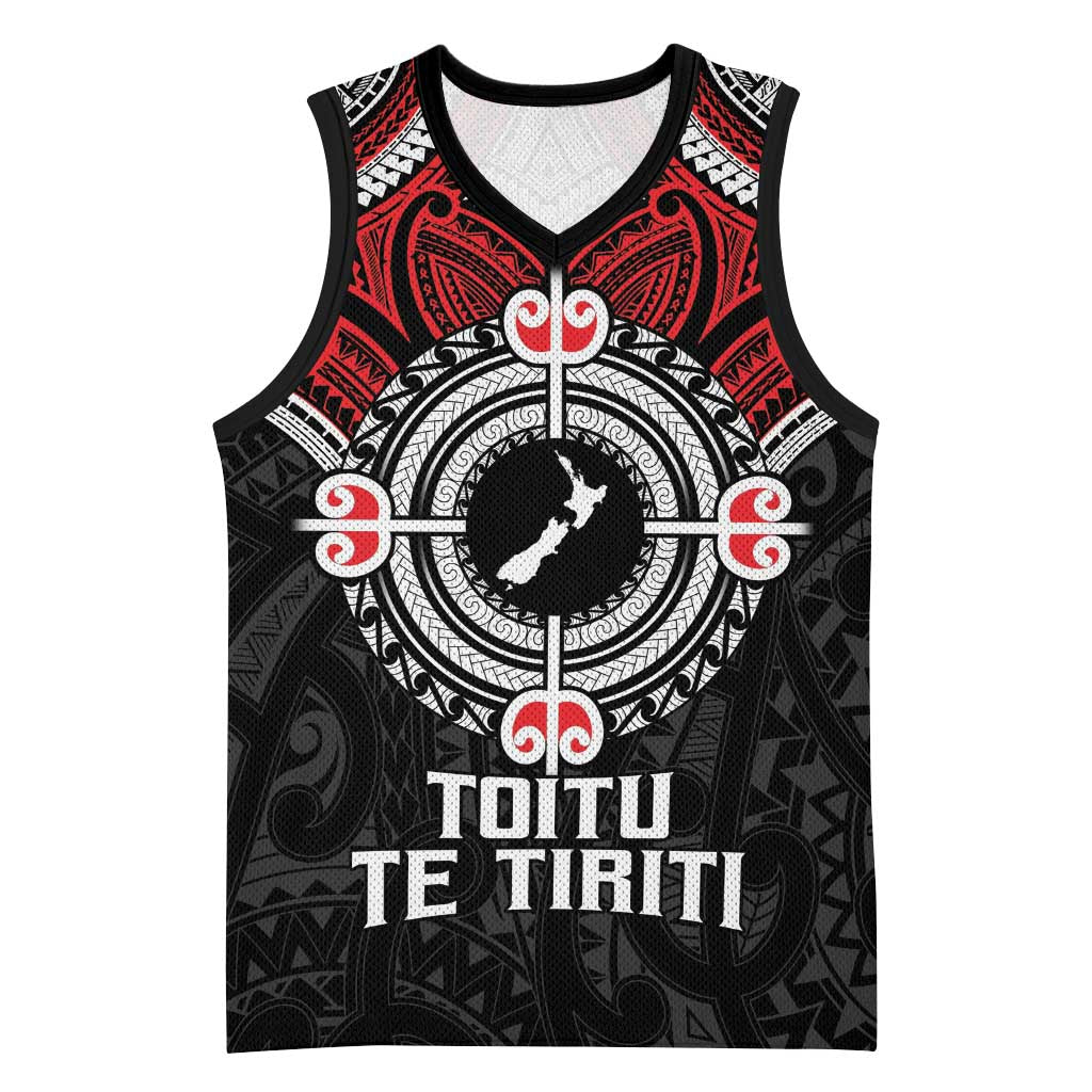 Aotearoa Proud To Be Maori Basketball Jersey New Zealand Fight Together LT9 Unisex Black - Polynesian Pride