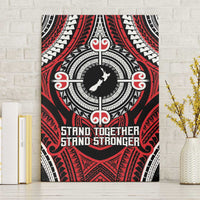 Aotearoa Proud To Be Maori Canvas Wall Art New Zealand Fight Together LT9 Without Frame Red - Polynesian Pride
