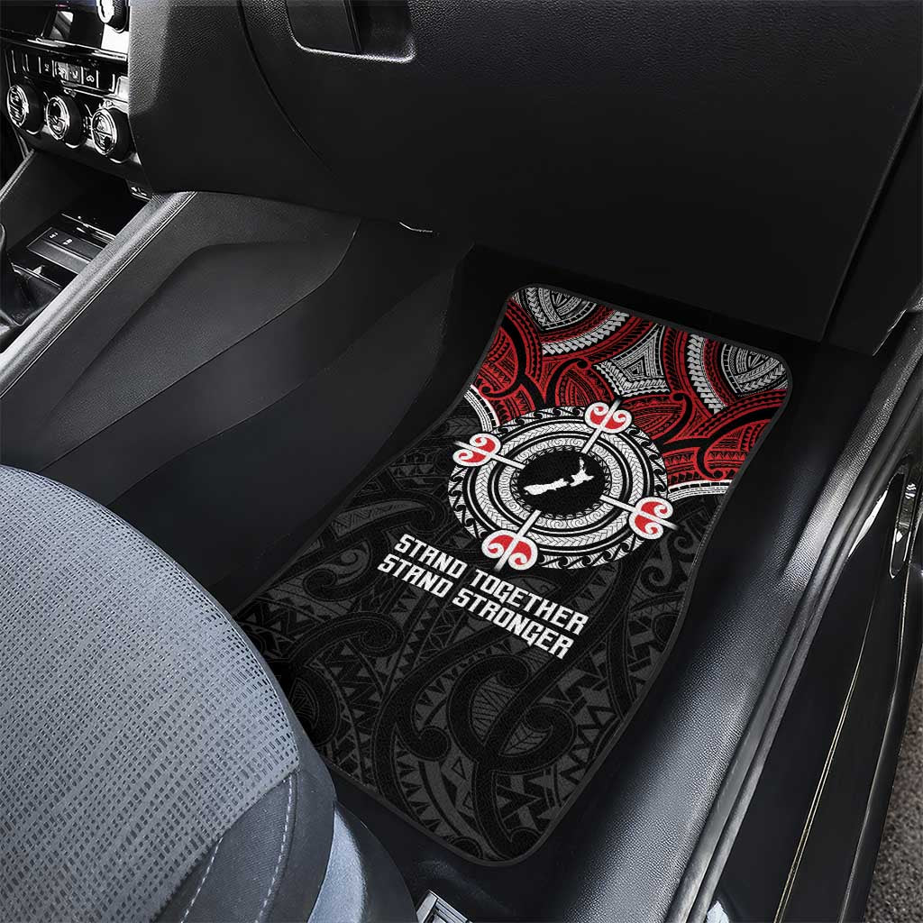 Aotearoa Proud To Be Maori Car Mats New Zealand Fight Together LT9 - Polynesian Pride
