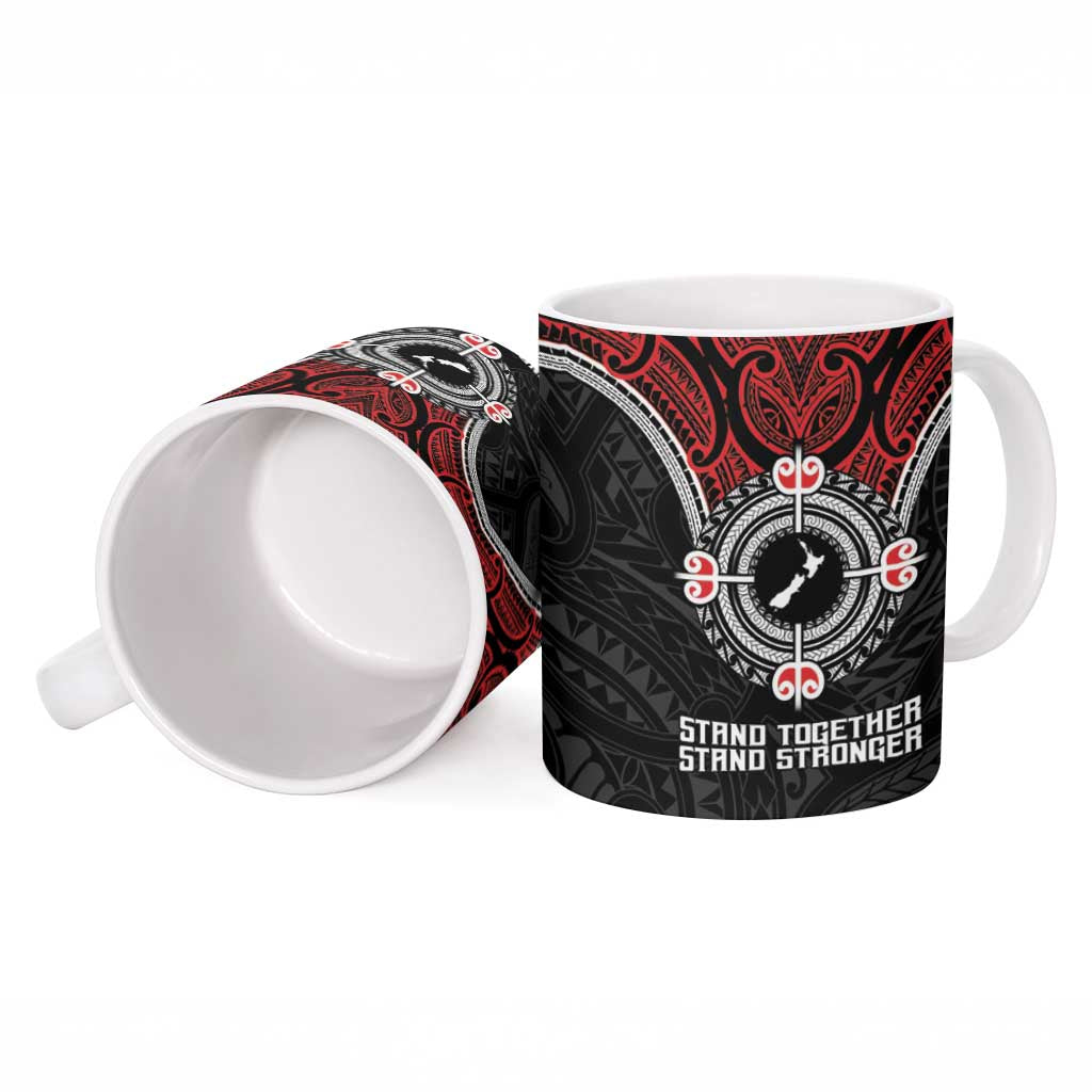 Aotearoa Proud To Be Maori Ceramic Mug New Zealand Fight Together - Polynesian Pride