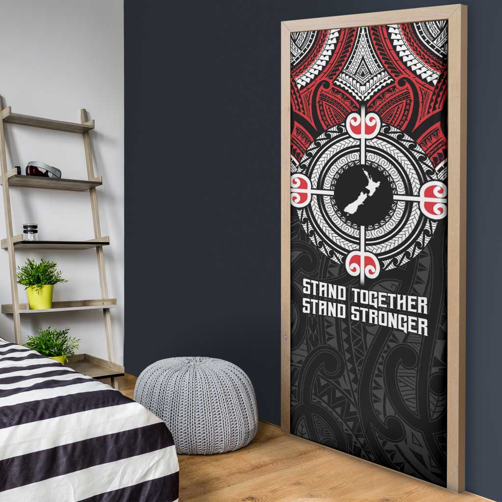 Aotearoa Proud To Be Maori Door Cover New Zealand Fight Together LT9 - Polynesian Pride